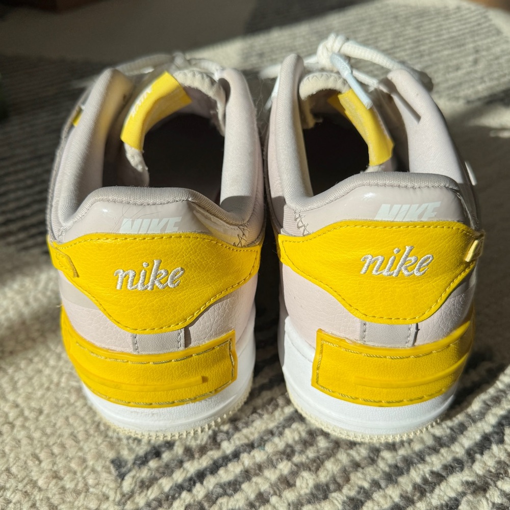 Nike Air Force 1 Shadow “Sunshine” Sneakers | White & Barely Rose | 8.5 - Picture 7 of 10